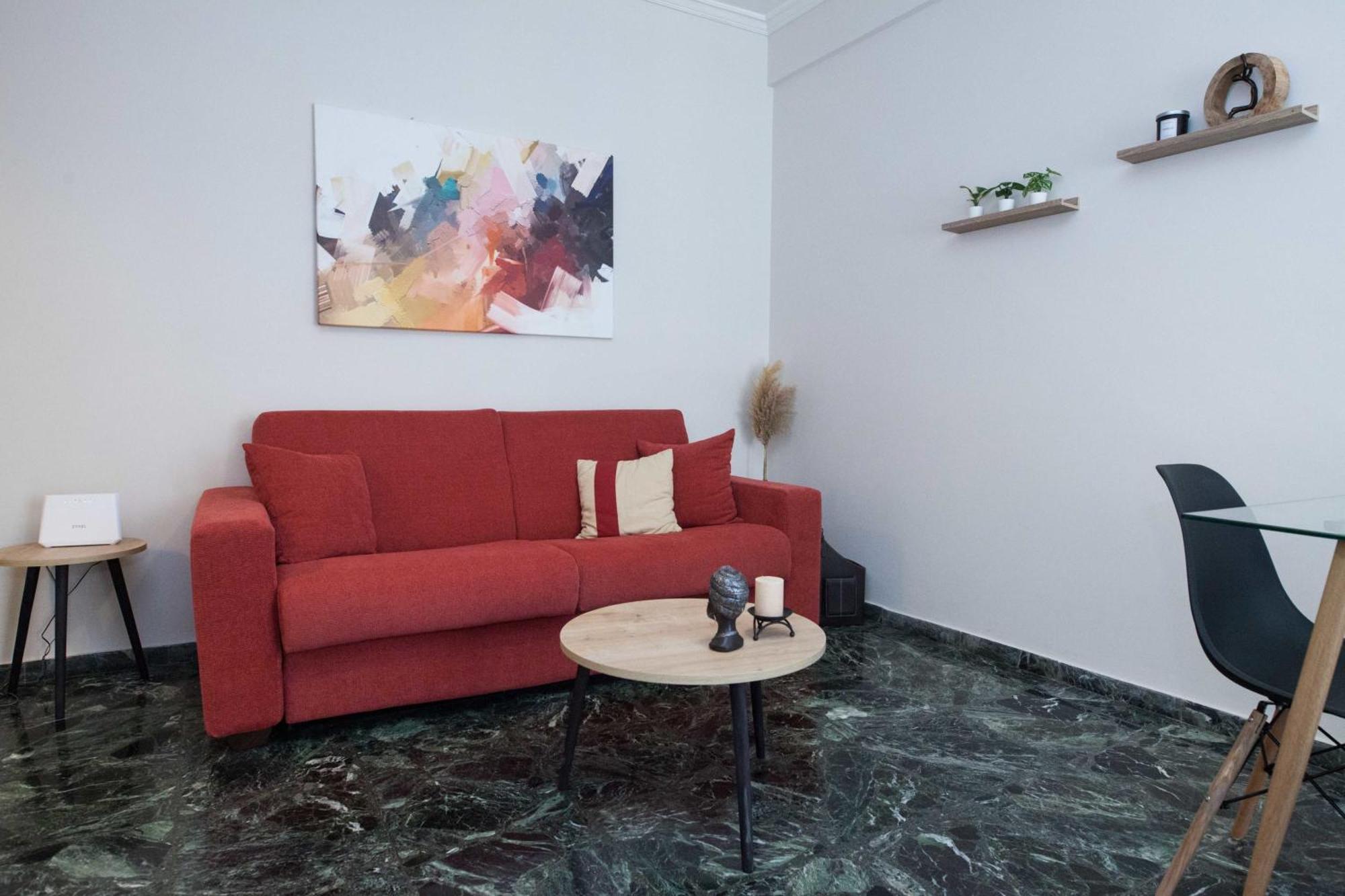 Modern 1 Bd Balcony Apt Near Metro In Kato Patisia Atina Dış mekan fotoğraf
